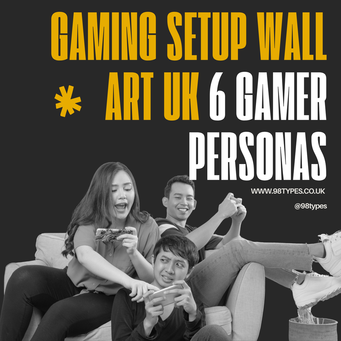 Gaming Setup Wall Art UK 6 Gamer Personas