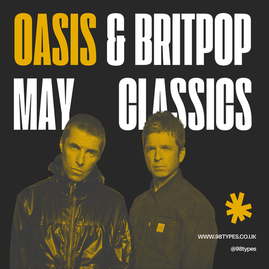 Oasis & Britpop May Classics by 98 types studio blog