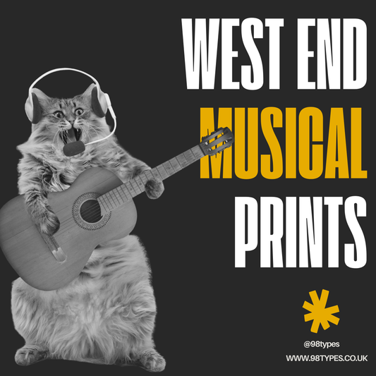 West End Musical Prints & Sheet Music Wall Art UK