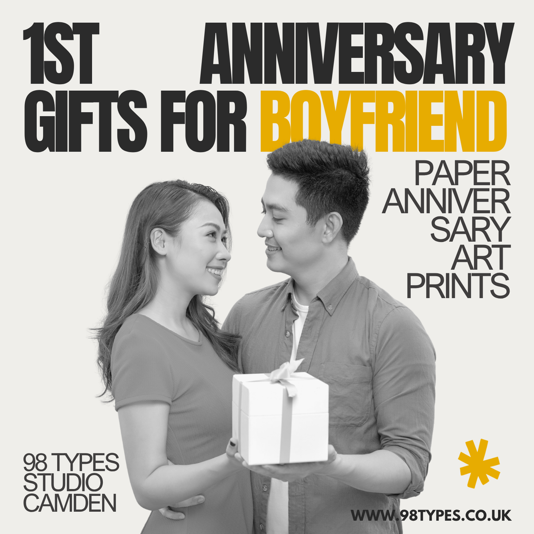 1st Anniversary Gifts for Boyfriend 