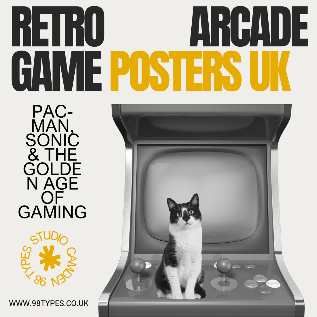 Retro Arcade Game Posters UK
