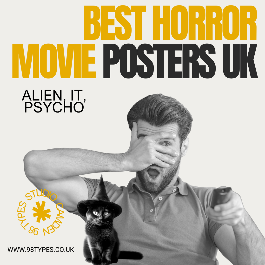 Best Horror Movie Posters UK — Alien, IT, Psycho