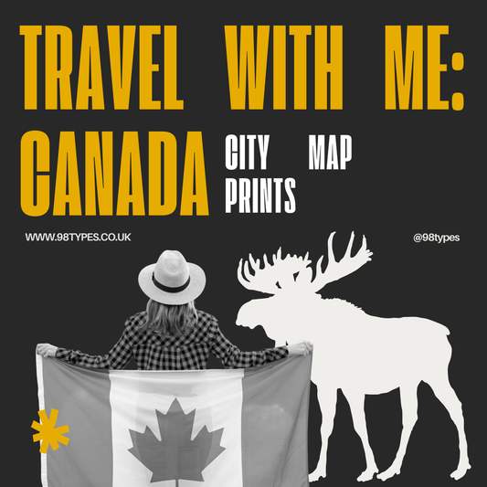 Travel with Me: Canada — City Map Prints