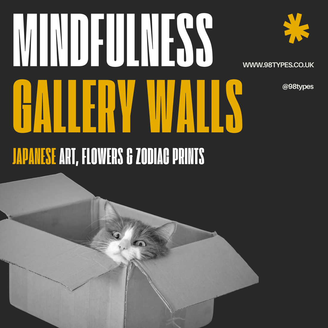 Mindfulness Gallery Walls — Japanese Art, Flowers & Zodiac Prints