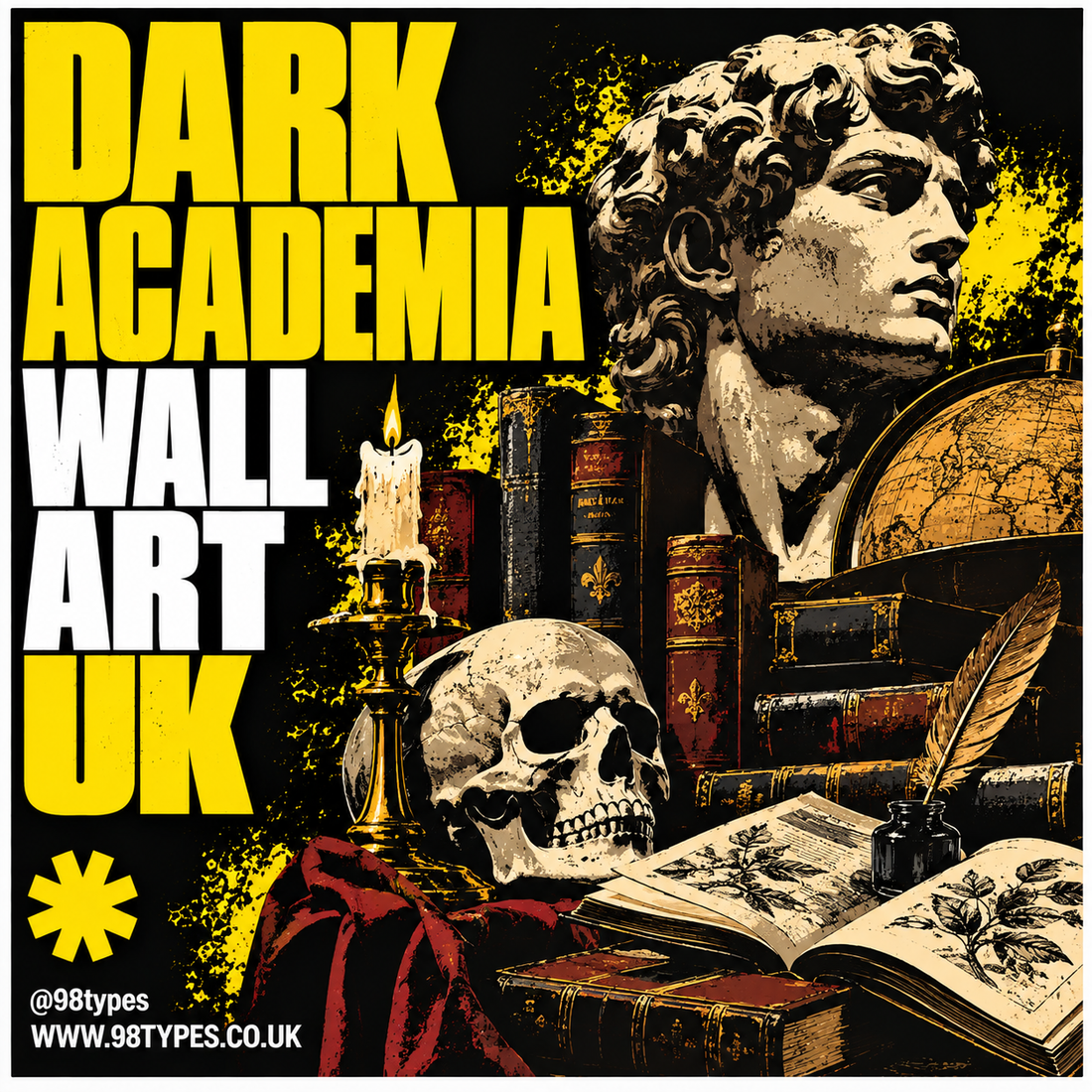 Dark Academia Wall Art UK