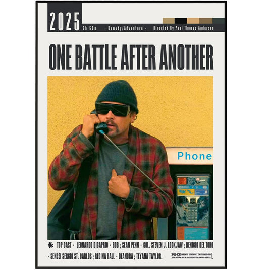 One Battle After Another Poster UK — Buy Paul Thomas Anderson & DiCaprio Wall Art