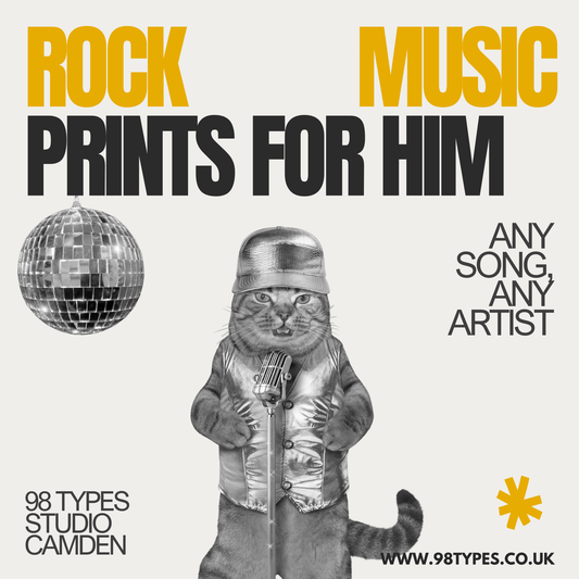 Rock Music Prints for Him