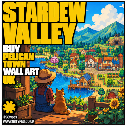 Stardew Valley Poster UK — Pelican Town Wall Art