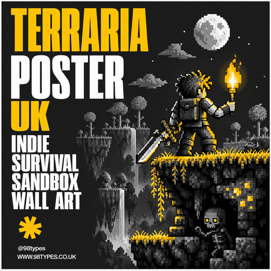 Terraria Poster UK — Indie Survival Sandbox Wall Art