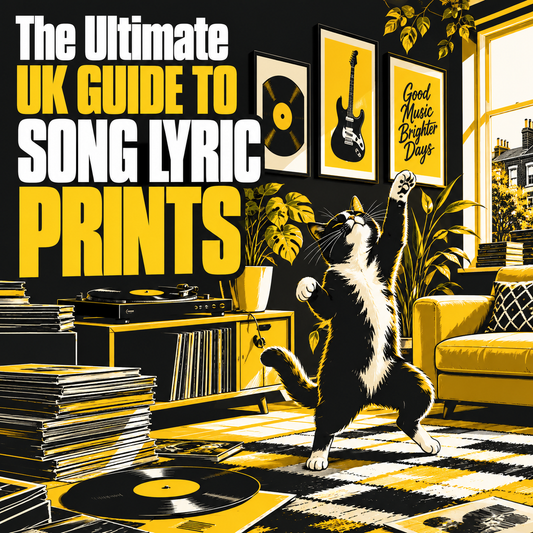 The Ultimate UK Guide to Song Lyric Prints