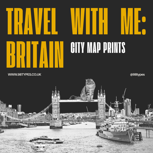 Travel with Me: Britain — City Map Prints