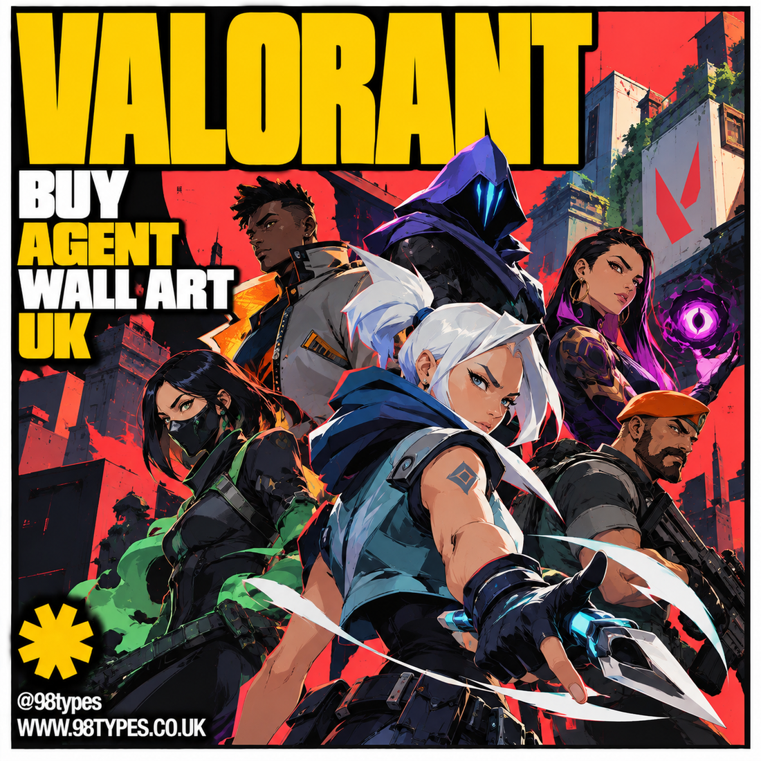 Valorant Poster UK — Agent Wall Art