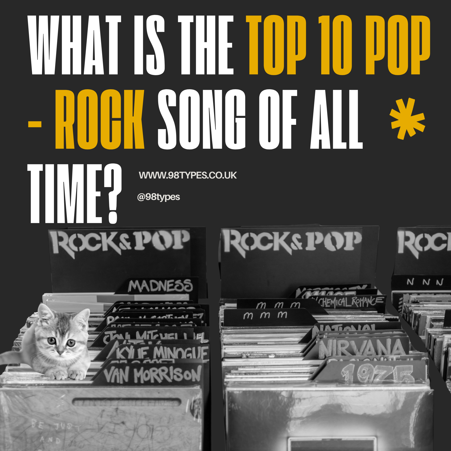 Top 10 Pop Rock Songs of All Time — The Definitive List – 98 Types Studio