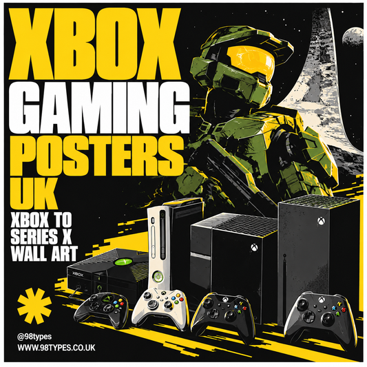 Xbox Gaming Posters UK — Xbox to Series X Wall Art