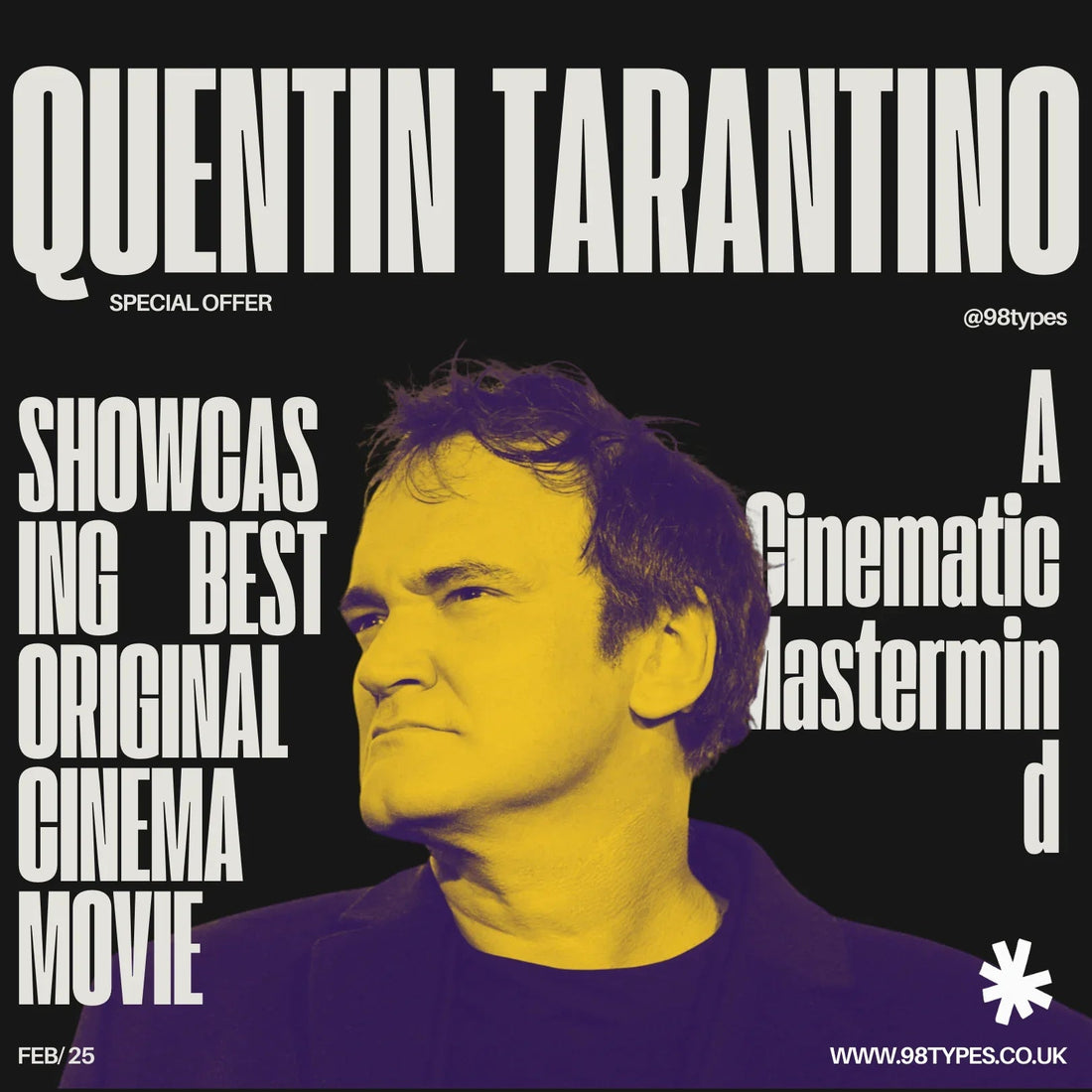 Quentin Tarantino: A Cinematic Mastermind - 98 Types Studio