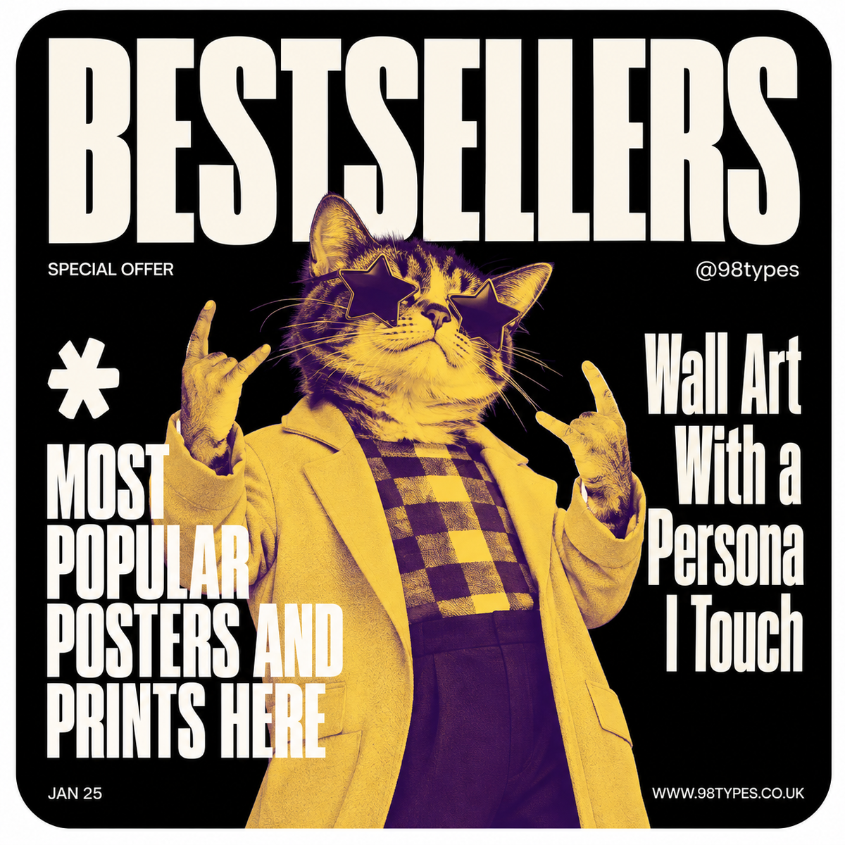 Bestselling Posters & Art Prints UK | 98types