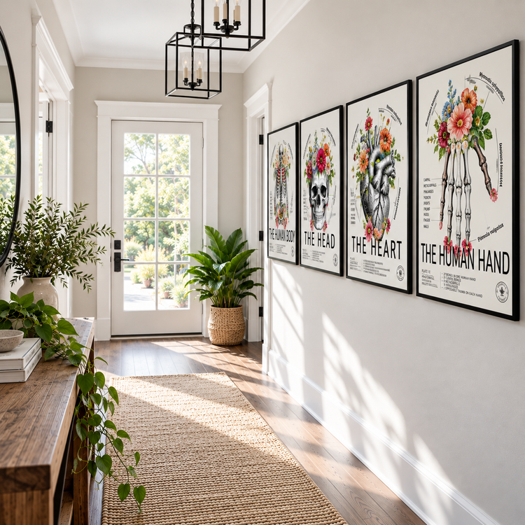 Botanical Body Art Prints & Flower Anatomy Posters UK | 98types