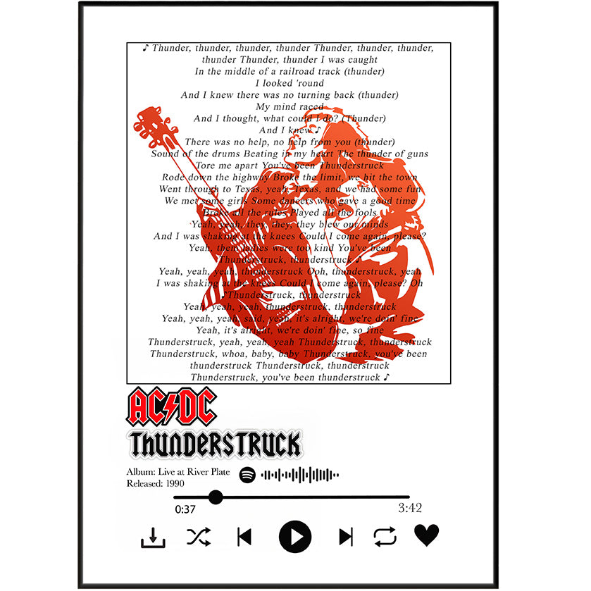 AC/DC – Thunderstruck Poster