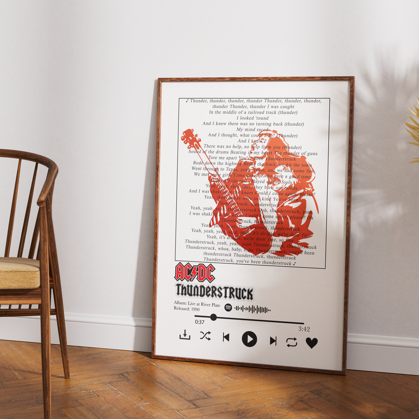 AC/DC – Thunderstruck Poster