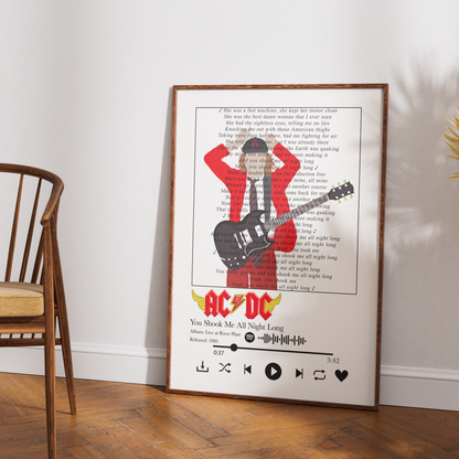 AC/DC – You Shook Me All Night Long Poster