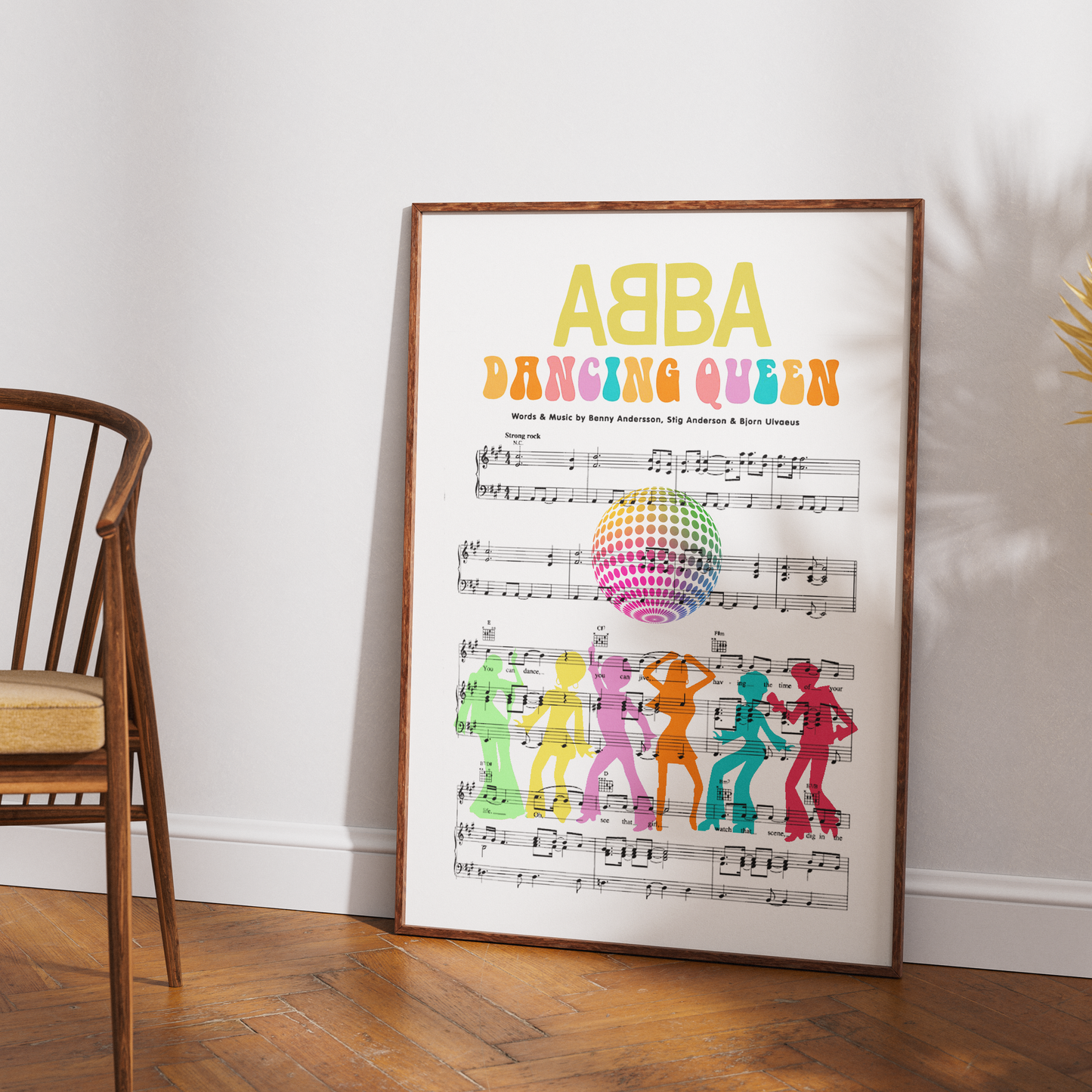 ABBA • Dancing Queen Song Lyric Print