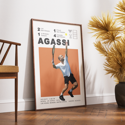 Andre Agassi Tennis Posters