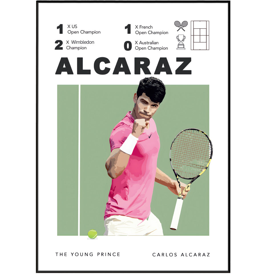 Carlos Alcaraz Tennis Posters