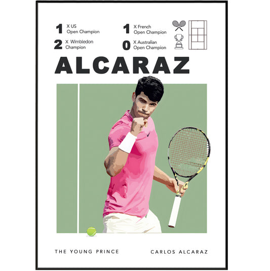Carlos Alcaraz Tennis Posters