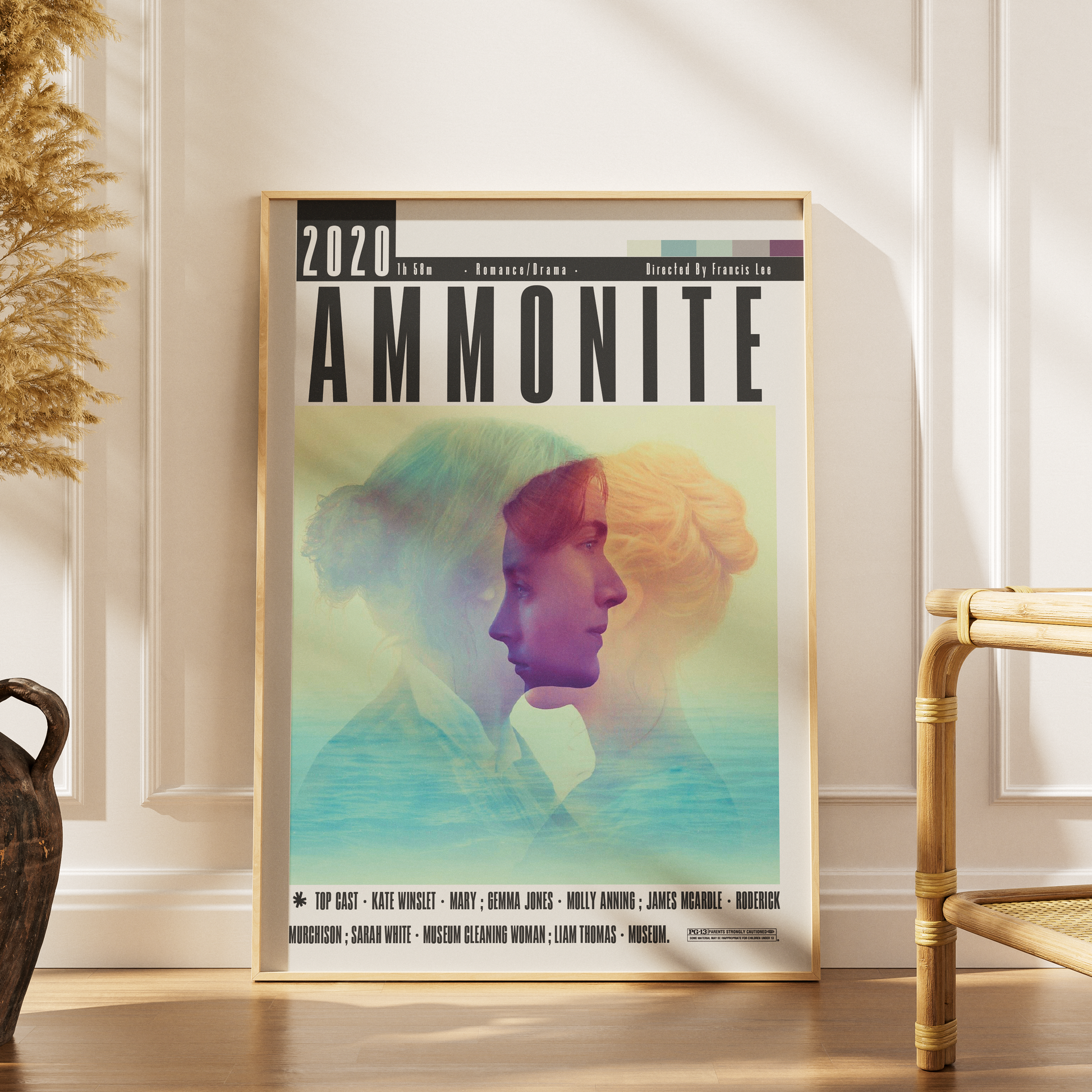 Ammonite 2020 romantic drama film poster art print UK