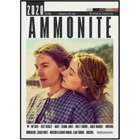 Ammonite (2020) Romantic Drama Movie Poster - 98types