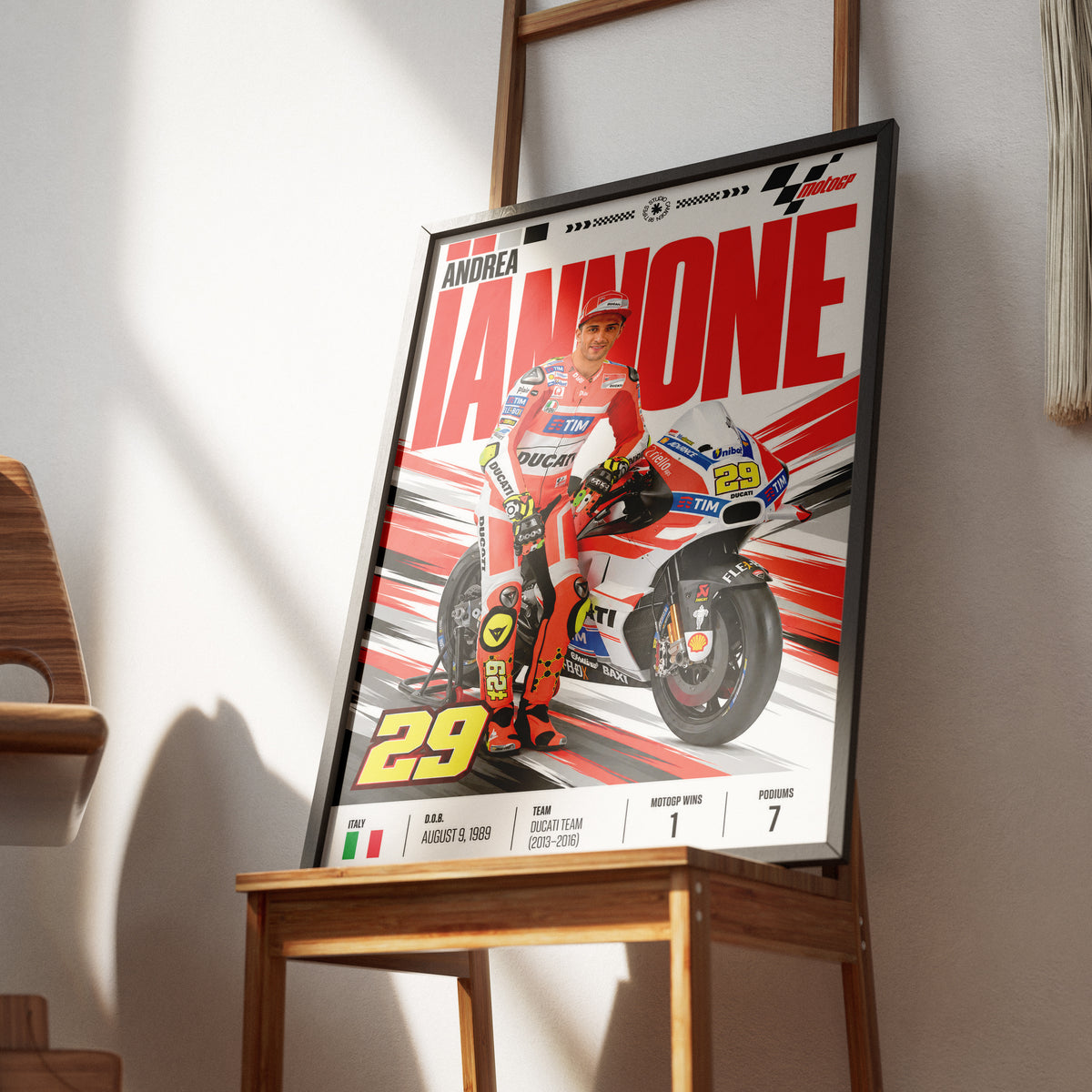 Andrea Iannone The Maniac #29 MotoGP poster by 98types