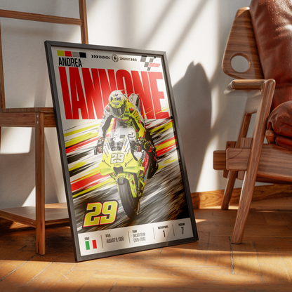 Andrea Iannone The Maniac #29 MotoGP poster by 98types