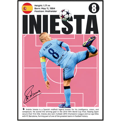 Andrés Iniesta Poster poster print UK – 98types