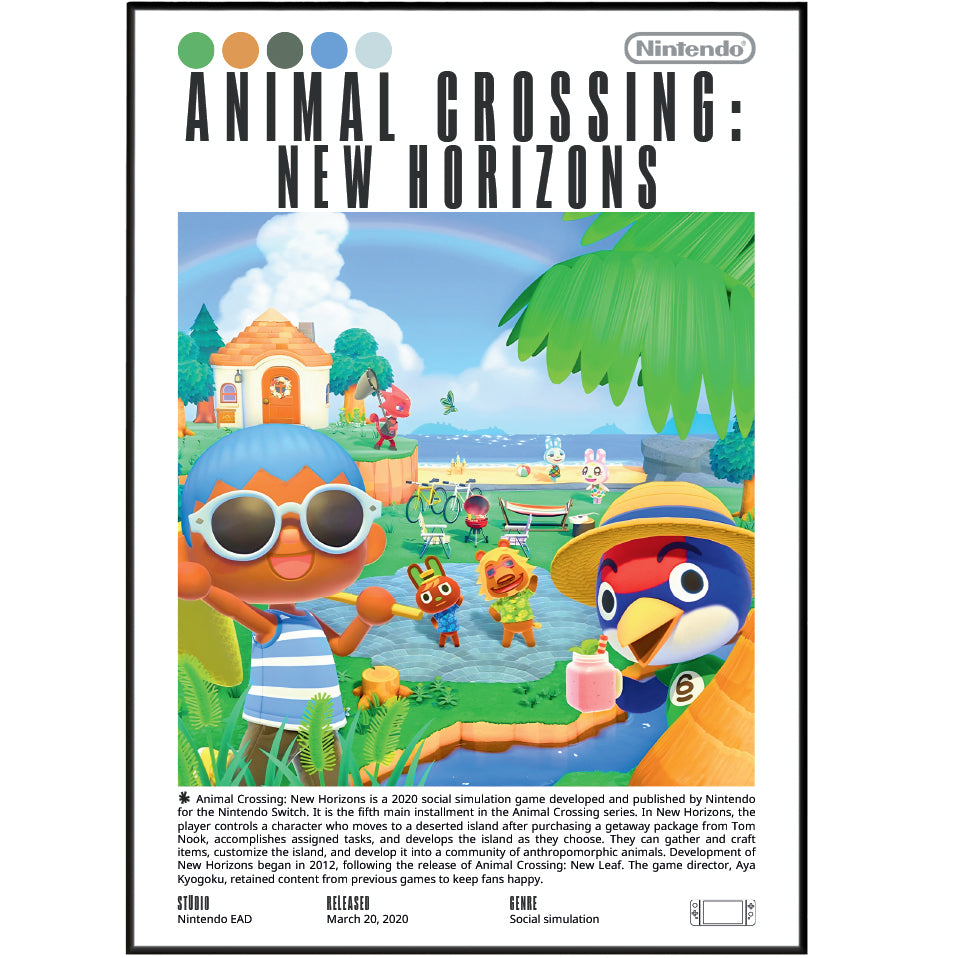 Animal Crossing New Horizons Video Games Prints