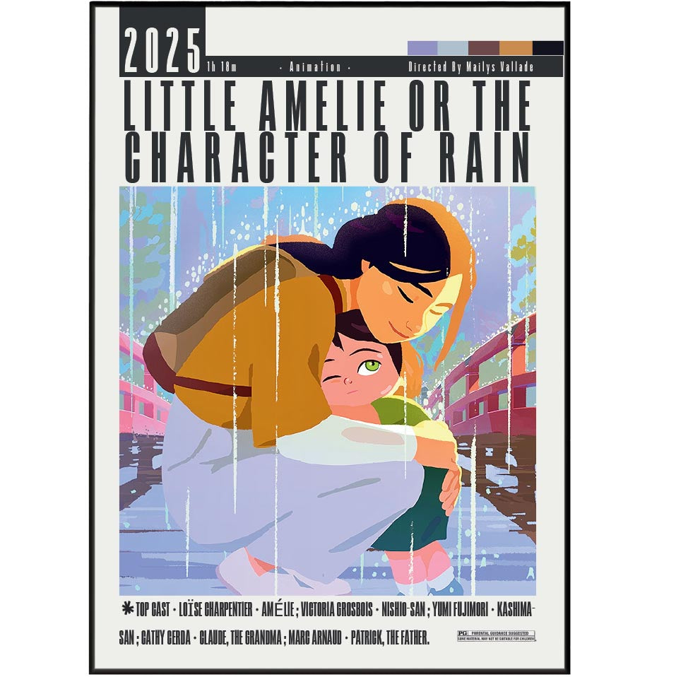 Little Amélie or the Character of Rain (2025) Movie Poster - 98types