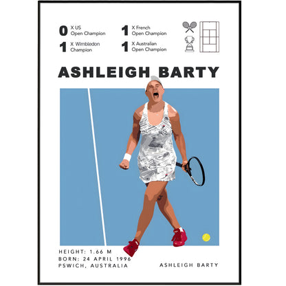 Ashleigh Barty Tennis Posters