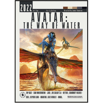Avatar: The Way of Water (2022) Film Poster UK | Sci-Fi Epic Wall Art Print