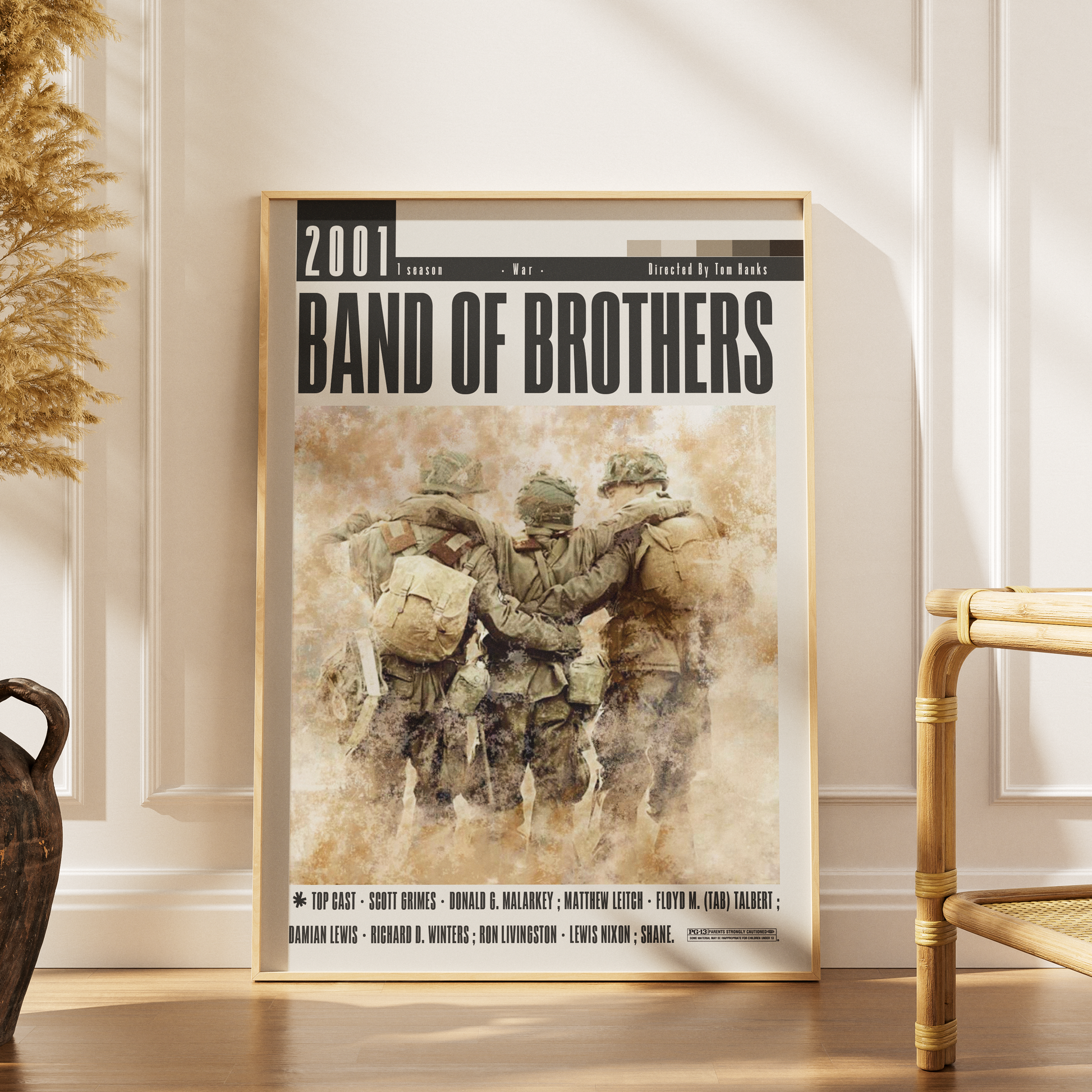 Band of Brothers 2001 HBO TV series poster art print UK