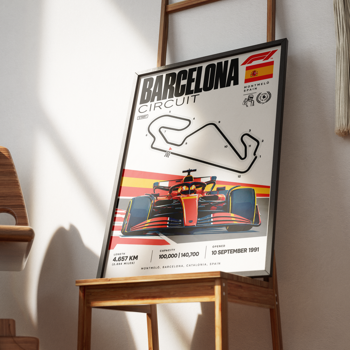 Circuit de Barcelona-Catalunya Spanish Grand Prix F1 track poster