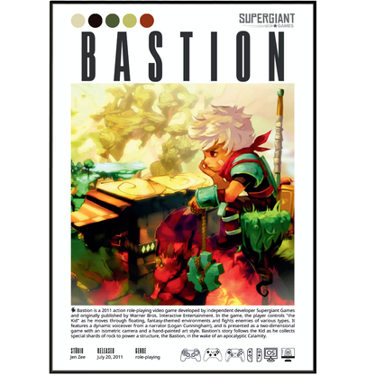 Bastion Video Game Poster