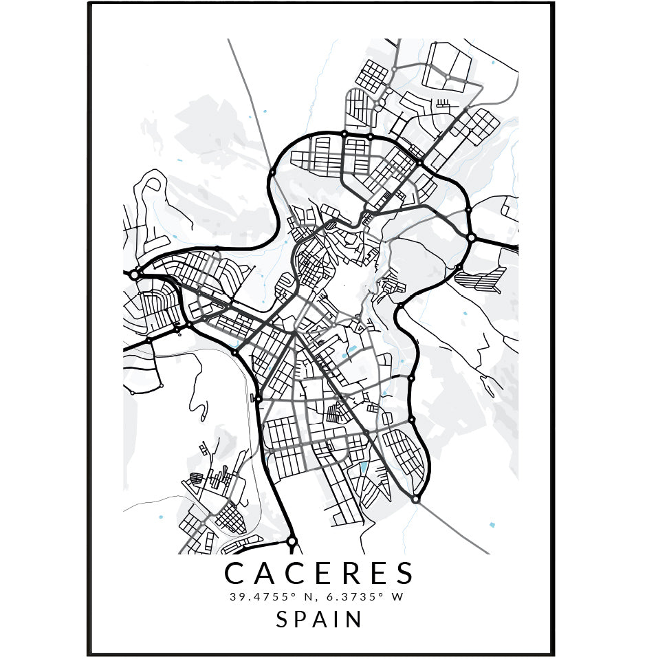 Transform your living room or wall with a custom map print from Caceres, Spain. Available in a large range of sizes, our UK map prints are perfect for adding a touch of artistic flair to your decor. Each design is created by a local artist and is sure to elevate any space. Explore 98types for stunning street map poster designs.