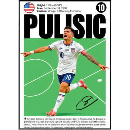 Christian Pulisic Poster poster print UK – 98types