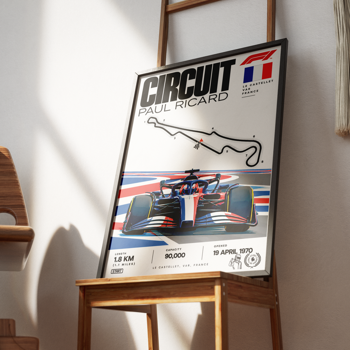 Circuit Paul Ricard Le Castellet French Grand Prix F1 track poster