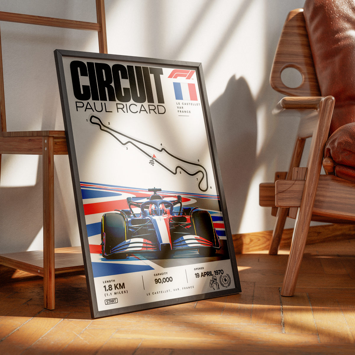 Circuit Paul Ricard Le Castellet French Grand Prix F1 track poster
