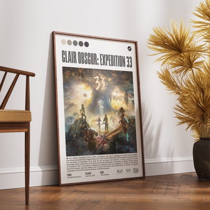 Clair Obscur Expedition 33 Video Game Poster - 98 Types Studio