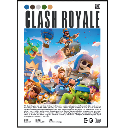 Clash Royale Video Game Poster
