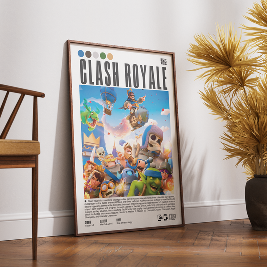 Clash Royale Video Game Poster
