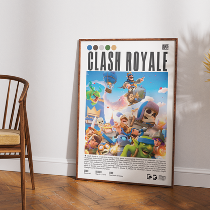 Clash Royale Video Game Poster