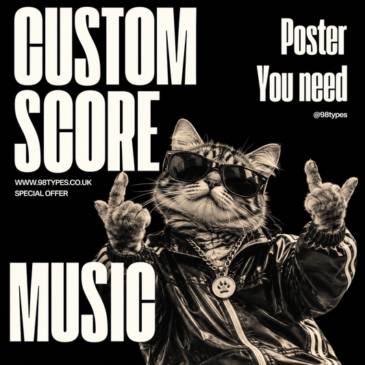 Custom Your Own Score Poster