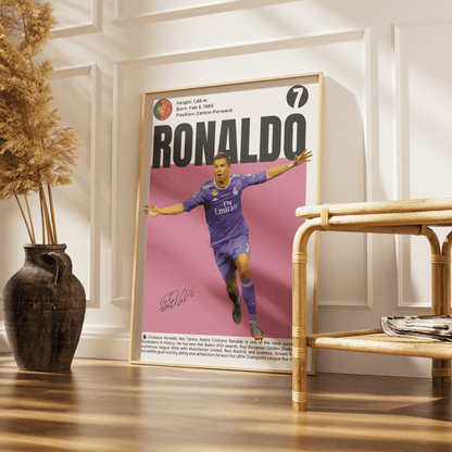 Cristiano Ronaldo football poster art print UK wall art